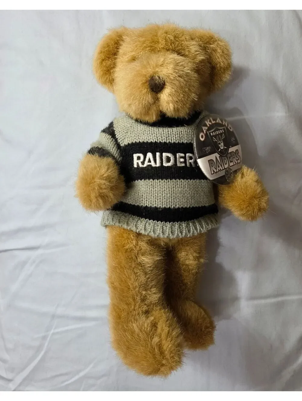 Russ Berrie Oakland Raiders Plush Teddy Bear with Sweater